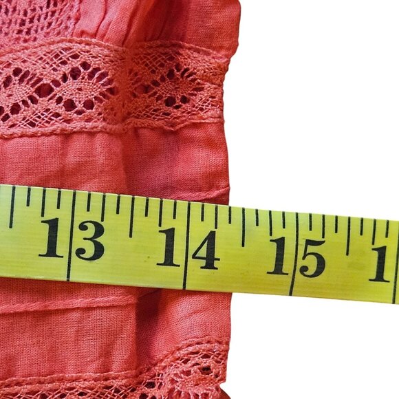 Free People Women Orange Dress 12 Whimsygoth, Boho Fall, Folk Festival Look - Picture 13 of 16